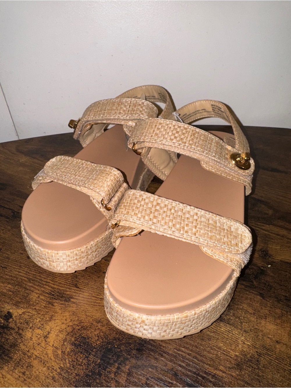 Women's Woven Platform Sandals 9.5